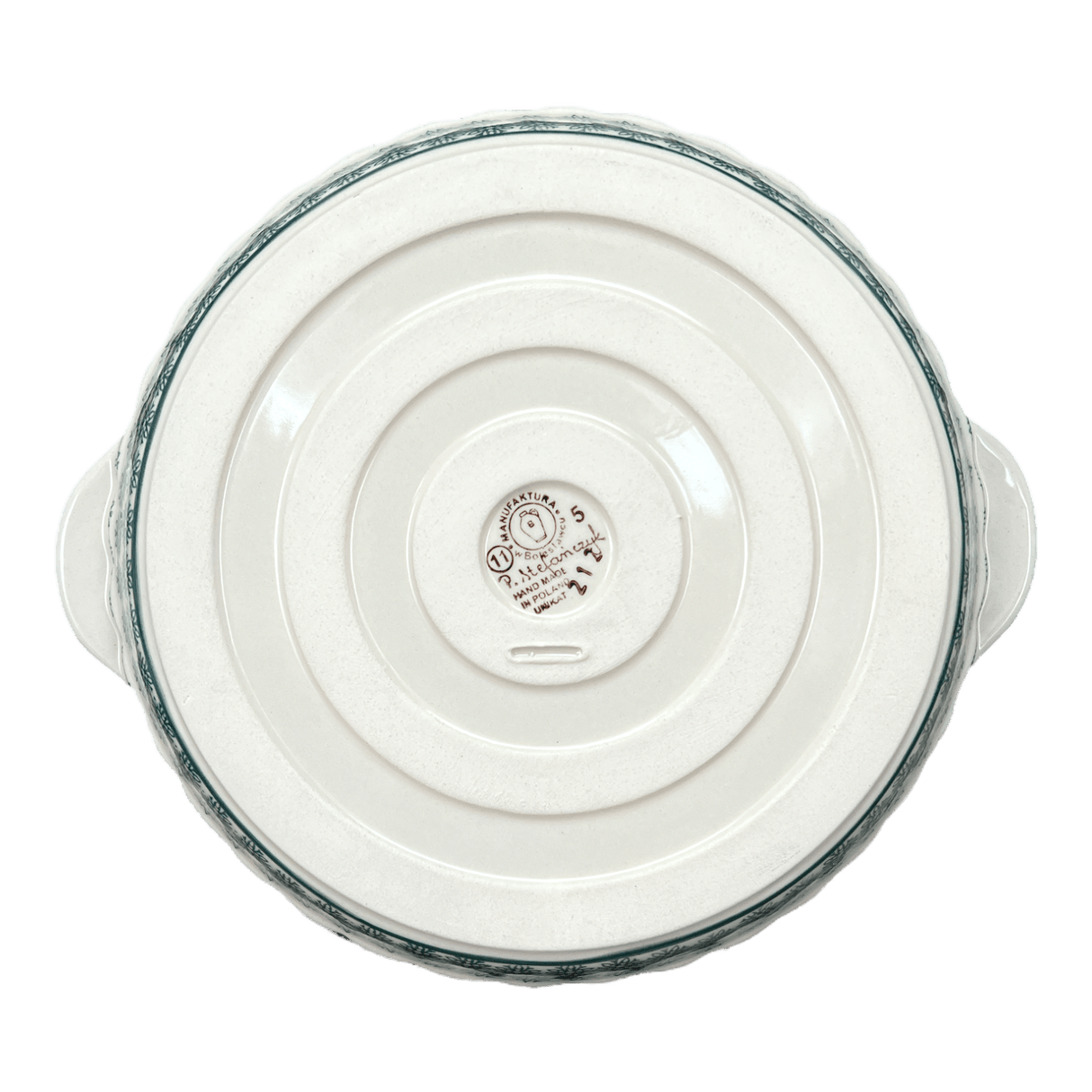 Baker, Round, Pie Plate, Handles, 9.75" in "Pine Forest" by Manufaktura | Z148S-PS29