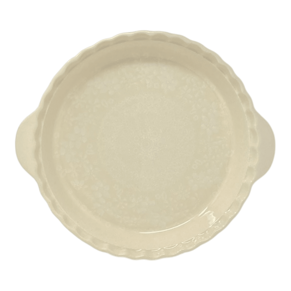 Baker, Round, Pie Plate, Handles, 9.75" in "Duet in Lace" by Manufaktura | Z148S-SB02