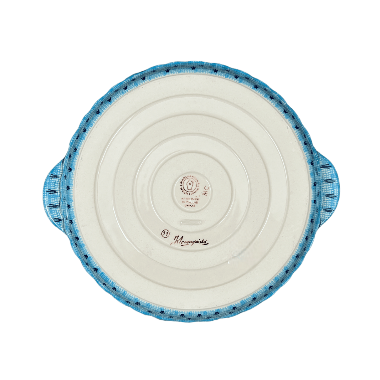 Baker, Round, Pie Plate, Handles, 9.75" in "Providence" by Manufaktura | Z148S-WKON