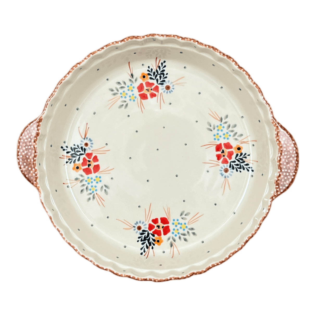 Baker, Round, Pie Plate, Handles, 9.75" in "Country Pride" by Manufaktura | Z148T-GM13