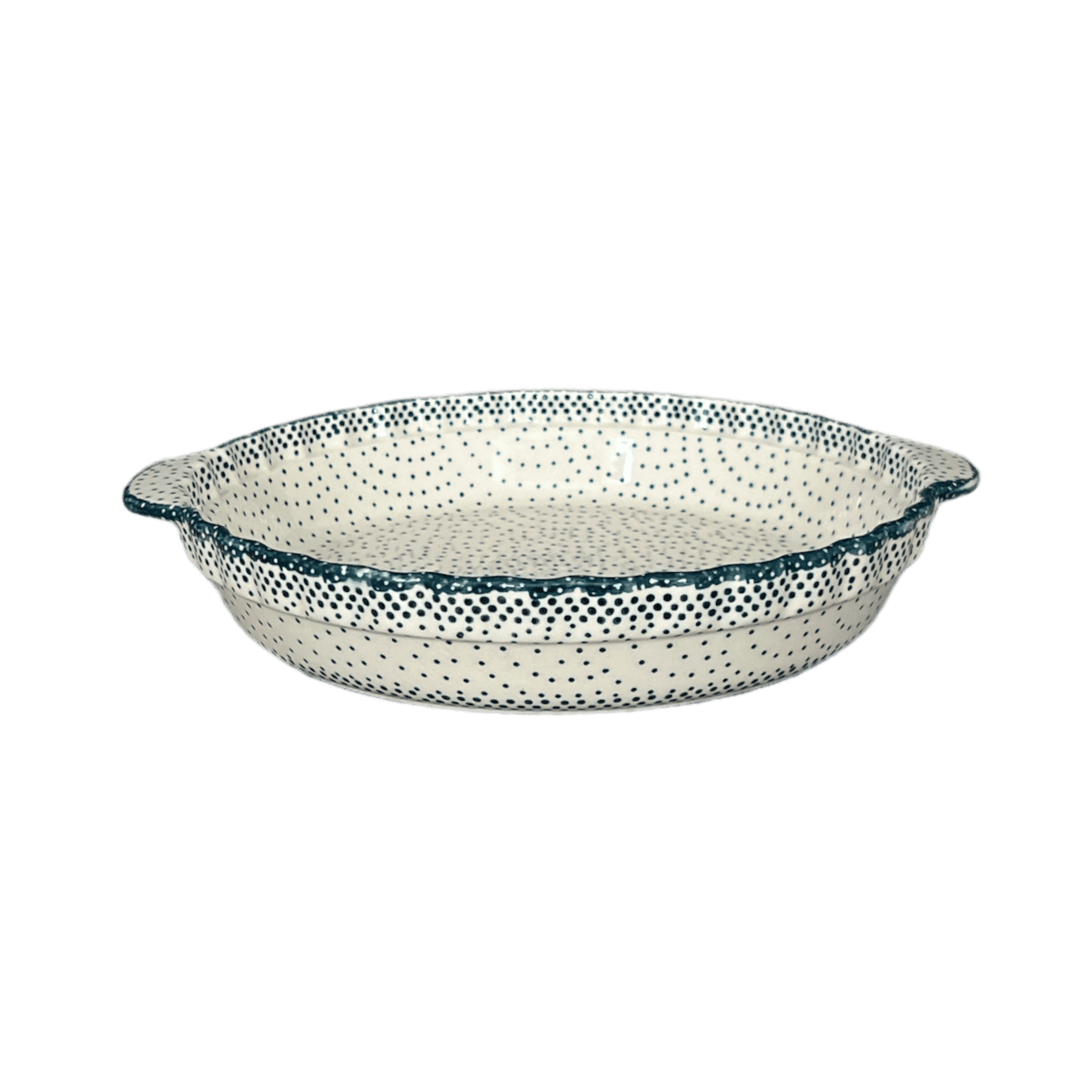 Plate, Round, Pie Plate, Handles, 9.75" in "Misty Green" by Manufaktura | Z148U-61Z