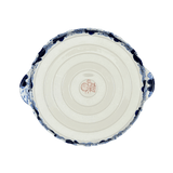 Baker, Round, Pie Plate, Handles, 9.75" in "Blue Butterfly" by Manufaktura | Z148U-AS58