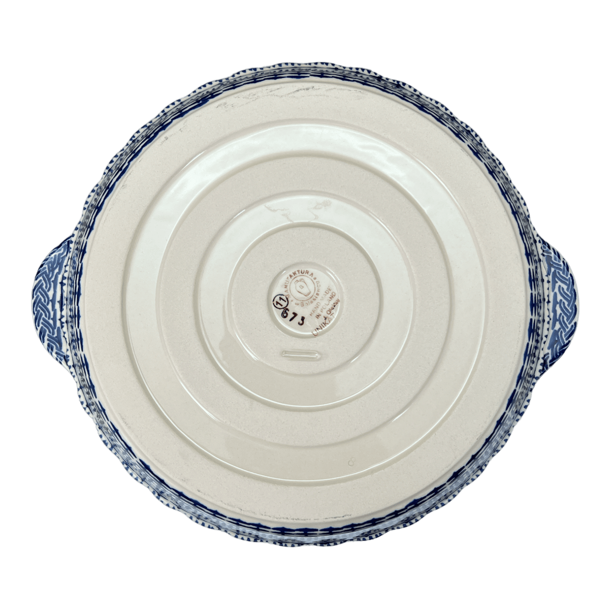 Baker, Round, Pie Plate, Handles, 9.75" in "Fresh Strawberries" by Manufaktura | Z148U-AS70