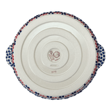 Baker, Round, Pie Plate, Handles, 9.75" in "Falling Petals" by Manufaktura | Z148U-AS72