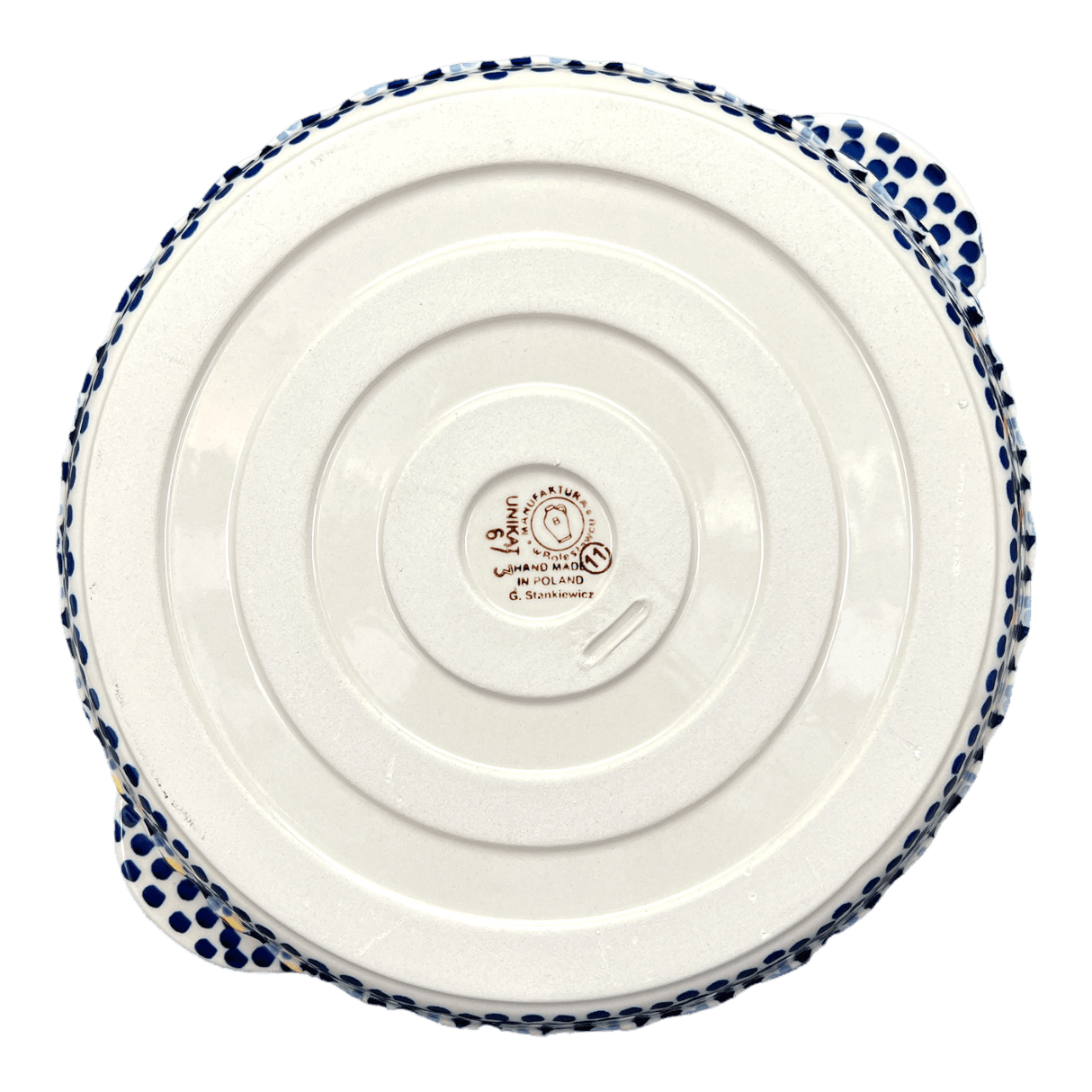 Plate, Round, Pie Plate, Handles, 9.75" in "Kaleidoscope" by Manufaktura | Z148U-ASR