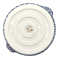 A picture of a Polish Pottery Pie Plate with Handles (Kaleidoscope) | Z148U-ASR as shown at PolishPotteryOutlet.com/products/pie-plate-with-handles-kaleidoscope-z148u-asr