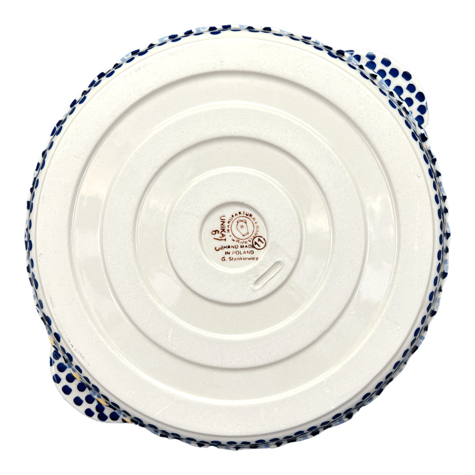 Polish Pottery - Muffin Pan - Kaleidoscope - The Polish Pottery Outlet