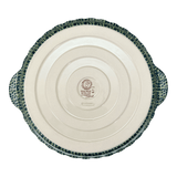 Baker, Round, Pie Plate, Handles, 9.75" in "Bouncing Blue Blossoms" by Manufaktura | Z148U-IM03