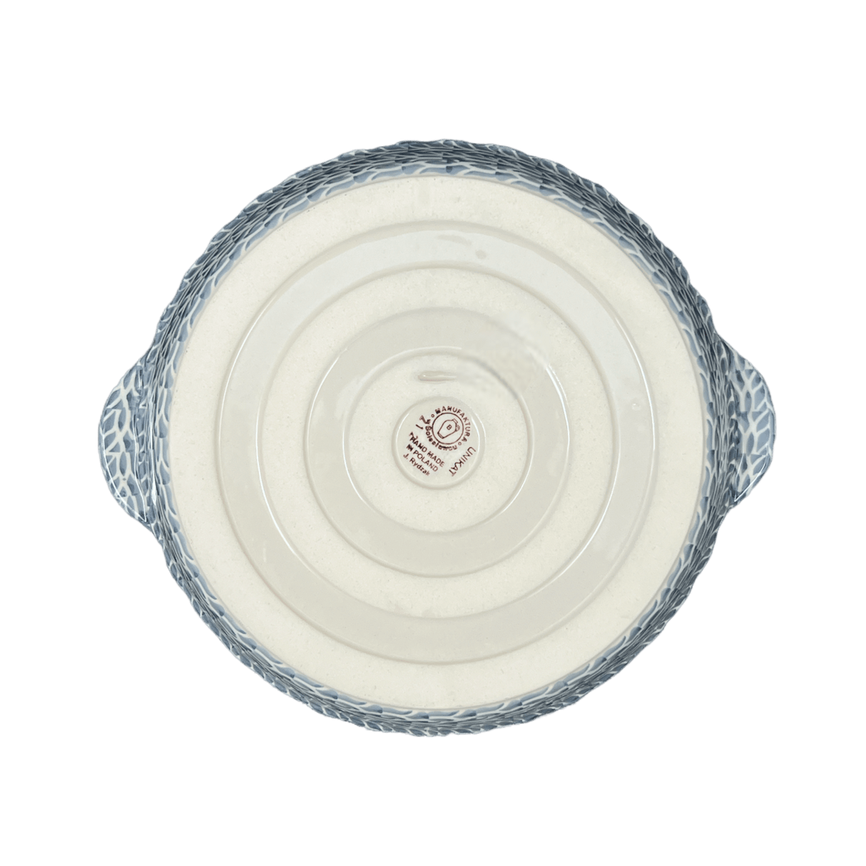 Plate, Round, Pie Plate, Handles, 9.75" in "Ducks in a Row" by Manufaktura | Z148U-P323