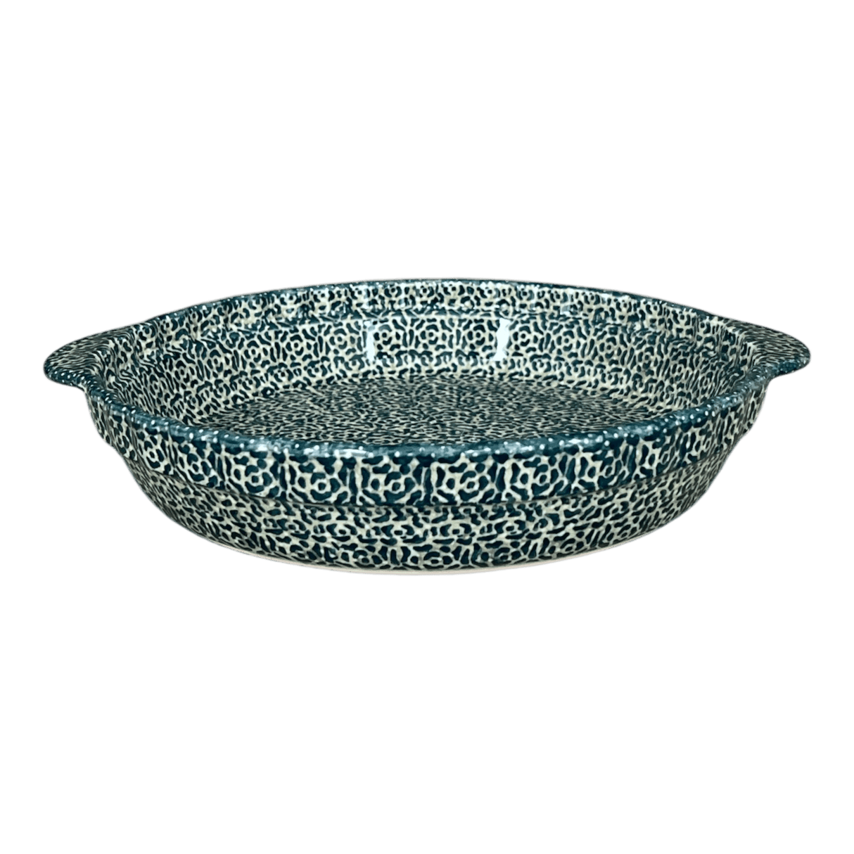 Baker, Round, Pie Plate, Handles, 9.75" in "Green Peace" by Manufaktura | Z148U-W56Z