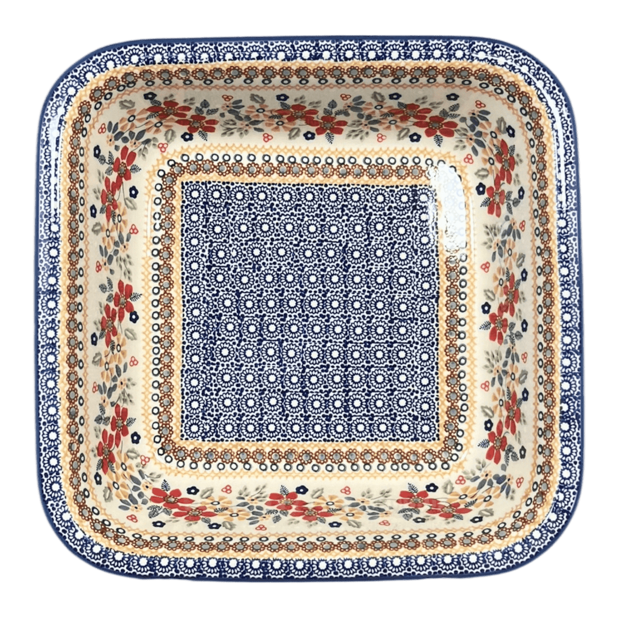 Baker, Square, 11.5" Deep in "Ruby Duet" by Manufaktura | Z149S-DPLC