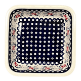 Baker, Square, 11.5" Deep in "Berry Dot" by Manufaktura | Z149T-BL04