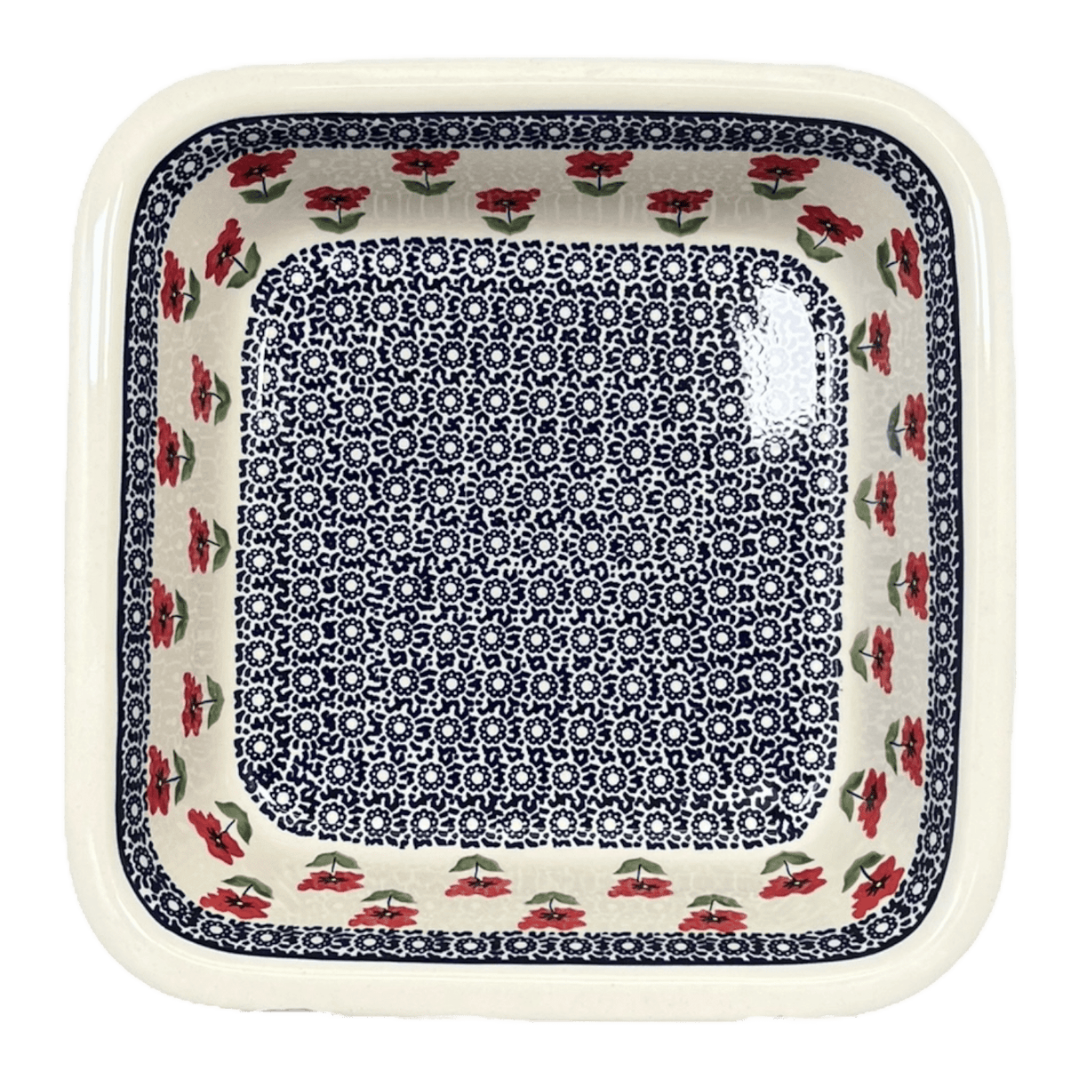 Baker, Square, 11.5" Deep in "Poppy Garden" by Manufaktura | Z149T-EJ01