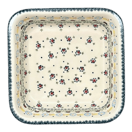 Baker, Square, 11.5" Deep in "Lady Bugs" by Manufaktura | Z149T-IF45