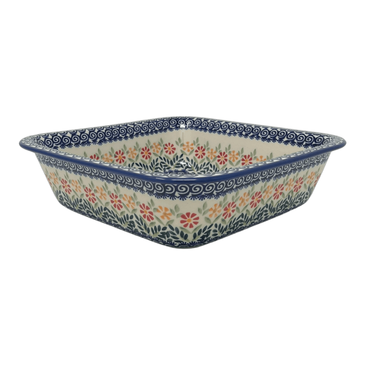 Baker, Square, 11.5" Deep in "Flower Power" by Manufaktura | Z149T-JS14