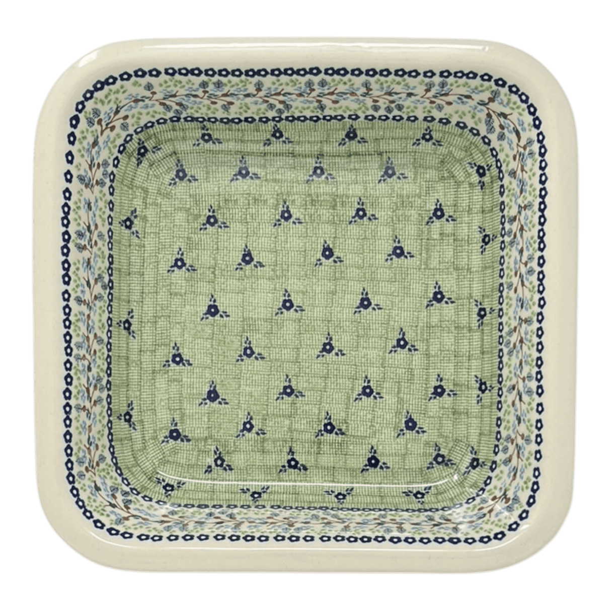 Baker, Square, 11.5" Deep in "Spring's Promise" by Manufaktura | Z149T-KK03