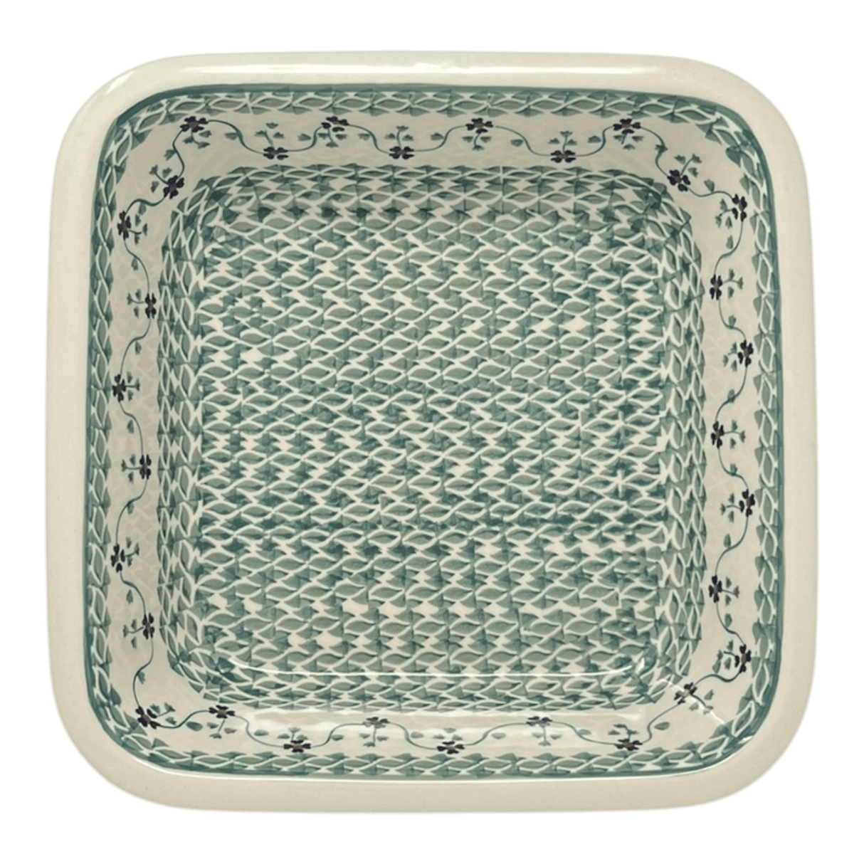 Baker, Square, 11.5" Deep in "Woven Pansies" by Manufaktura | Z149T-RV