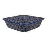 Baker, Square, 11.5" Deep in "Blue Basket Weave" by Manufaktura | Z149U-32