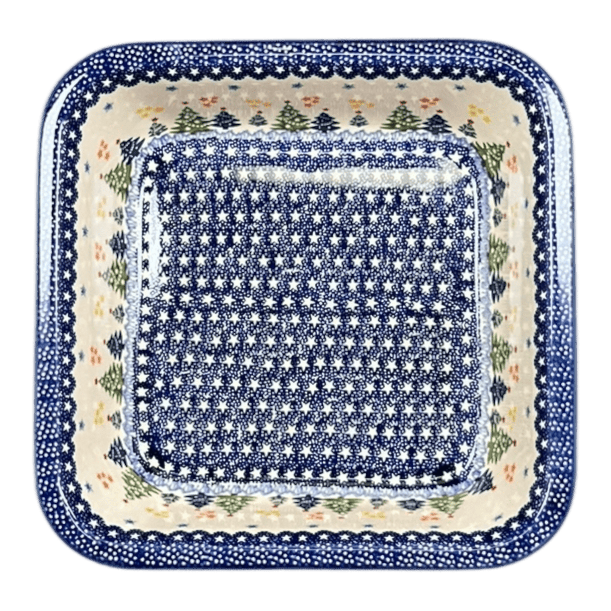 Baker, Square, 11.5" Deep in "Festive Forest" by Manufaktura | Z149U-INS6