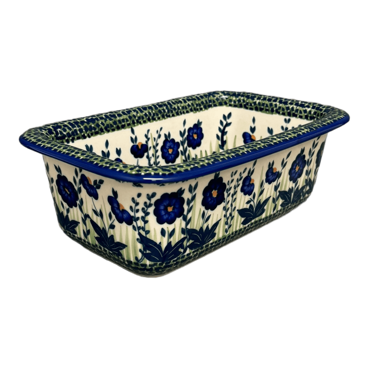 Baker, Bread, 9.5" x 6" in "Bouncing Blue Blossoms" by Manufaktura | Z150U-IM03