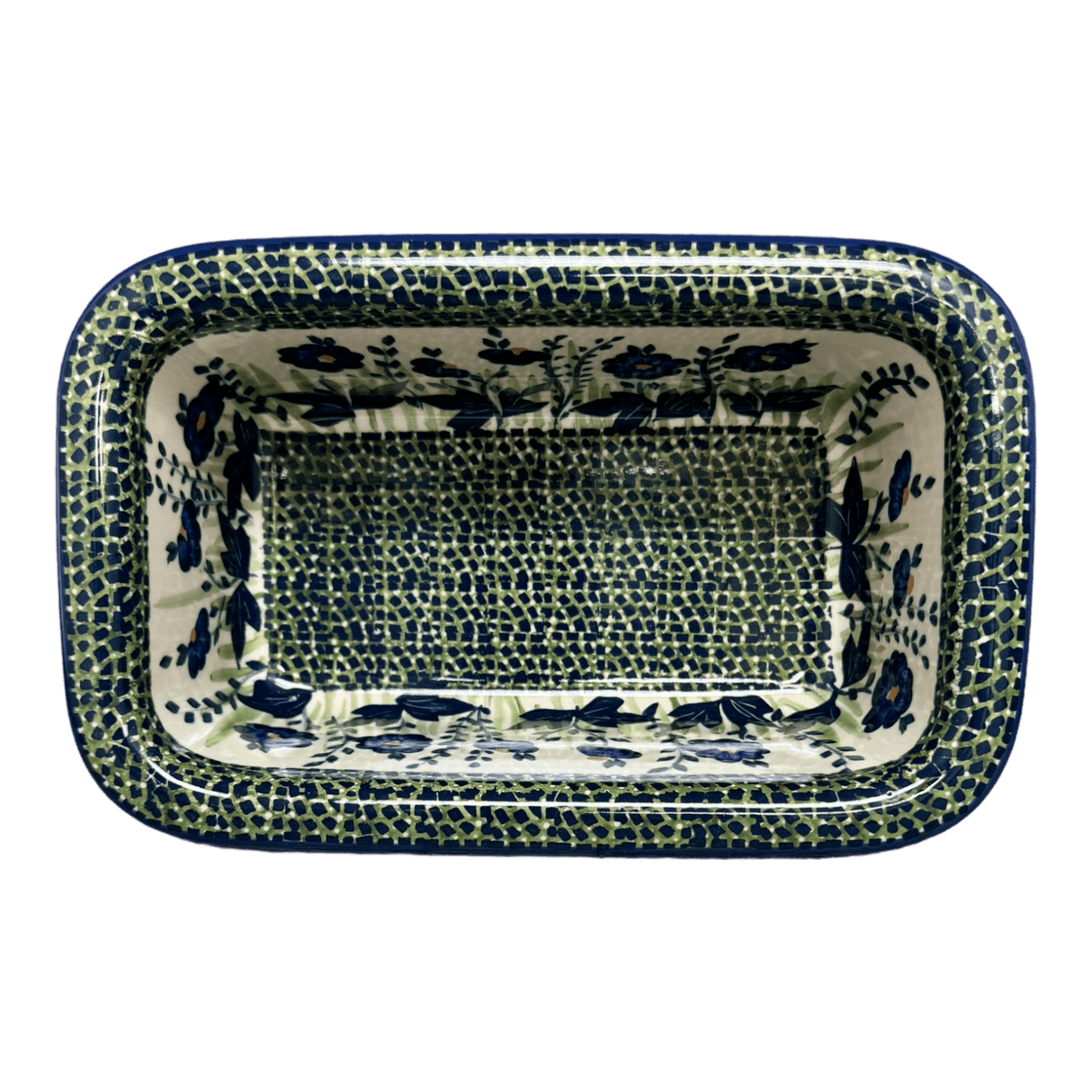 Baker, Bread, 9.5" x 6" in "Bouncing Blue Blossoms" by Manufaktura | Z150U-IM03