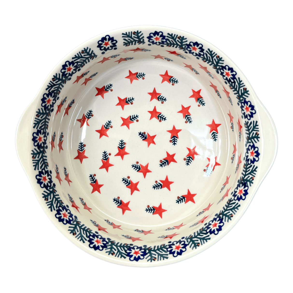 Baker, Round, Deep, 10" in "Evergreen Stars" by Manufaktura | Z155T-PZGG