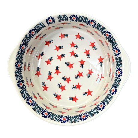 Baker, Round, Deep, 10" in "Evergreen Stars" by Manufaktura | Z155T-PZGG