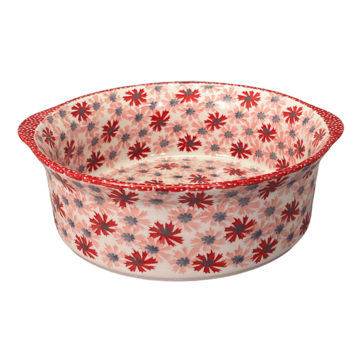 Baker, Round, Deep, 10" in "Scarlet Daisy" by Manufaktura | Z155U-AS73