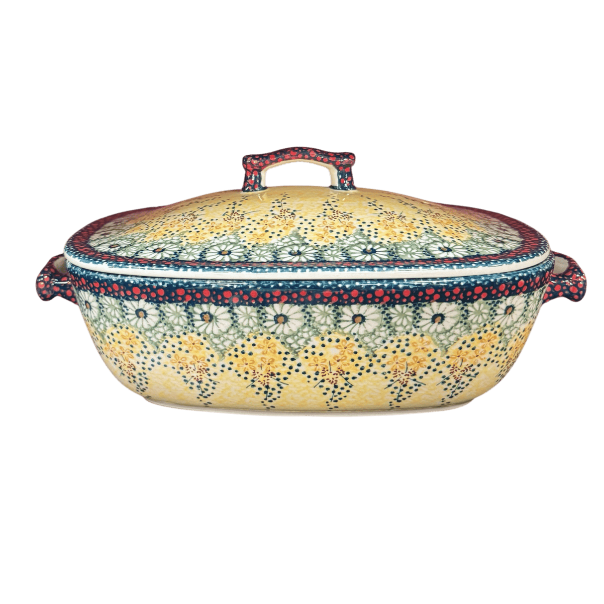 Baker, Oval, Covered, 12" x 7" in "Sunshine Grotto" by Manufaktura | Z161S-WK52
