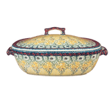Baker, Oval, Covered, 12" x 7" in "Sunshine Grotto" by Manufaktura | Z161S-WK52