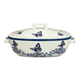 Baker, Oval, Covered, 12" x 7" in "Butterfly Garden" by Manufaktura | Z161T-MOT1