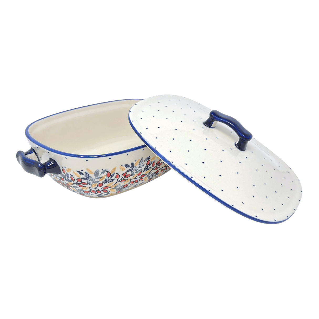 Baker, Oval, Covered, 12" x 7" in "Rose Hips" by Manufaktura | Z161U-SM01