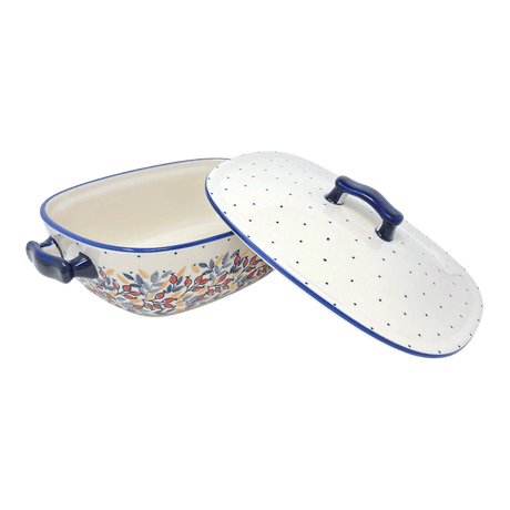 Baker, Oval, Covered, 12" x 7" in "Rose Hips" by Manufaktura | Z161U-SM01
