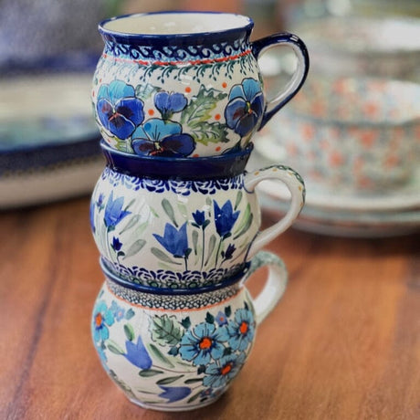 Mug, Belly Mug, 10 oz Medium in "Julie's Garden" by Zaklady | Y911-ART165