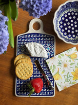Cutting Board, Rectangular, 11.5" x 5.75" in "Mosaic Blues" by Zaklady | Y1064-D910