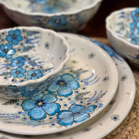 Plate, Round, 9.5" in "Something Blue" by Zaklady | Y1001-ART374
