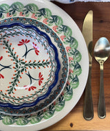 Plate, Round, Dinner, 10.75" Plate in "Raspberry Delight" by Zaklady | Y1014-D1170
