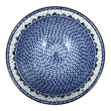 Bowl, Round, Deep, Pedestal, 10" in "Winter Skies" by Ceramika Artystyczna | A215-2826X