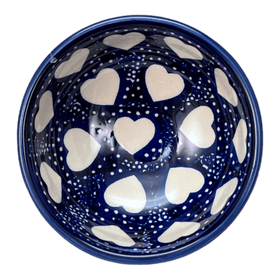 Polish Pottery Dipping Bowl (Sea of Hearts) | M153T-SEA Additional Image at PolishPotteryOutlet.com
