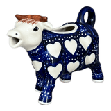 Creamer, Cow, 4 oz in "Sea of Hearts" by Manufaktura | D081T-SEA