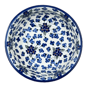 Polish Pottery Bowl, Round, 7.75", WR (WR12D) in "Blossoms & Berries" by W.R. Ceramika | WR12D-AW1 Additional Image at PolishPotteryOutlet.com