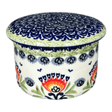 Butter Crock, 4.5" in "Floral Fans" by Manufaktura | M136S-P314