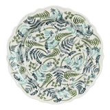 Platter, Round, Ornate, 13.5" in "Scattered Ferns" by Manufaktura | T142S-GZ39