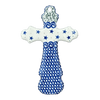 Polish Pottery Cross, Large, 7.75" in "Starry Sea" by Ceramika Artystyczna | A533-454C at PolishPotteryOutlet.com