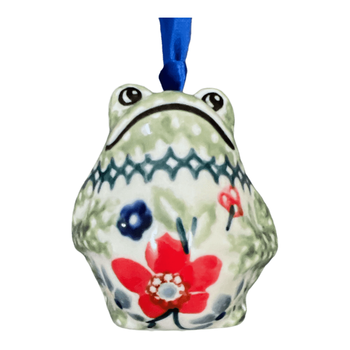 Ornament, Frog, 2" in "Ruby Bouquet" by Manufaktura | K046S-DPCS