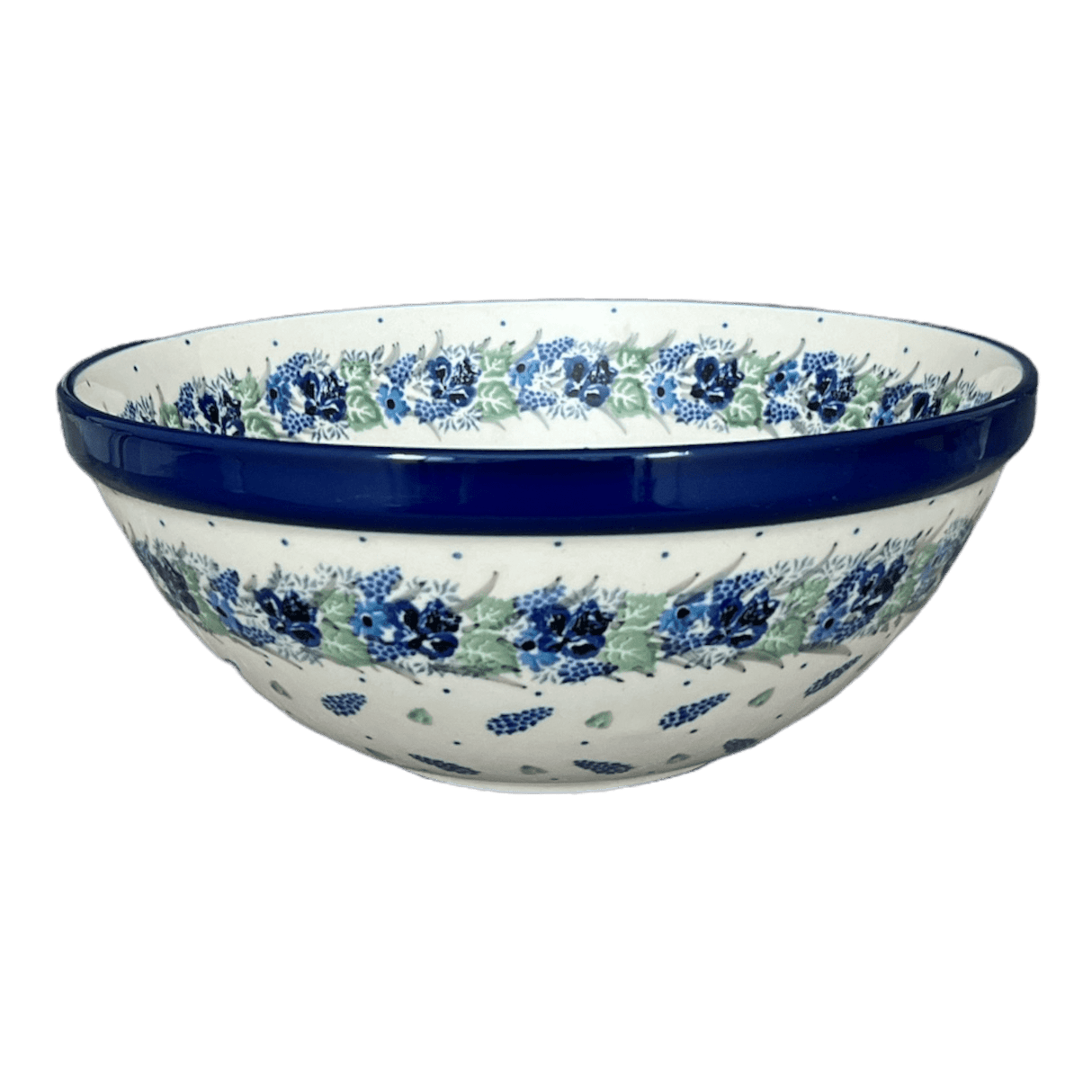 Bowl, Round, Kitchen, 9" in "Hyacinth in the Wind" by Ceramika Artystyczna | A056-2037X