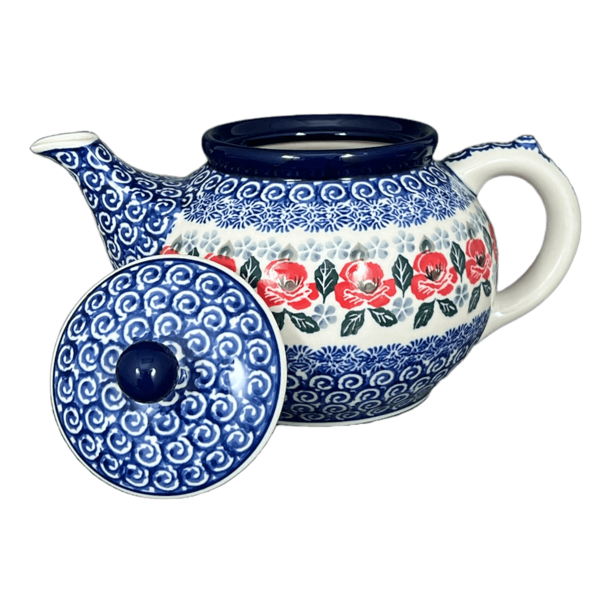 Teapot, 1.2 Liter in "Rosie's Garden" by Ceramika Artystyczna | A060-1490X