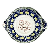 A picture of a Polish Pottery 3" Sugar Bowl (Iris) | C003S-BAM as shown at PolishPotteryOutlet.com/products/3-sugar-bowl-iris-c003s-bam