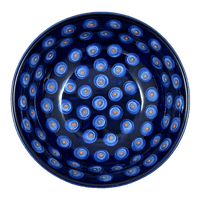 A picture of a Polish Pottery 8.5" Bowl (Harvest Moon) | M135S-ZP01 as shown at PolishPotteryOutlet.com/products/8-5-bowl-harvest-moon-m135s-zp01