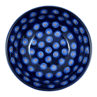 A picture of a Polish Pottery Bowl, Round, 8.5" in "Harvest Moon" by Manufaktura | M135S-ZP01 as shown at PolishPotteryOutlet.com/products/8-5-bowl-harvest-moon-m135s-zp01